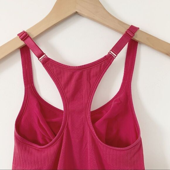 Nike FitDri Dark Pink Athletic Racerback Tank Top - Picture 5 of 7